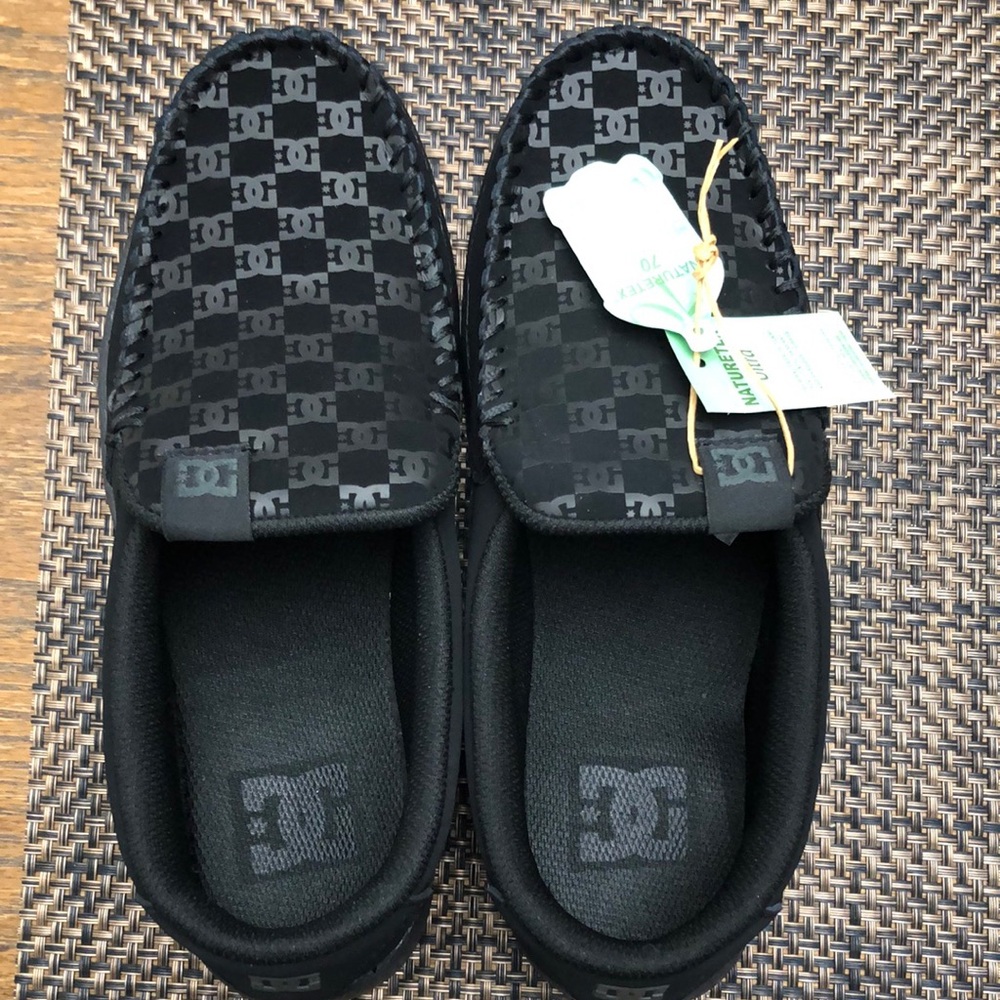 DC Black Slip-On Shoes